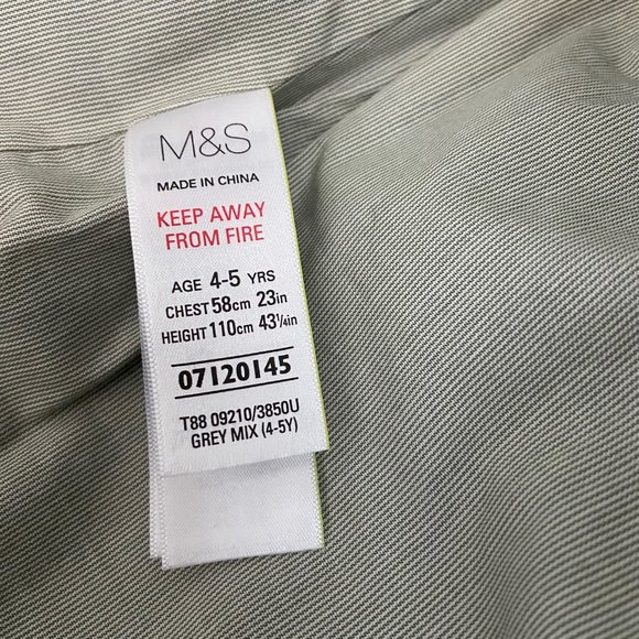 Marks and Spencer Autograph Boys Tweed Blazer (Size 4-5) - Picture 5 of 7